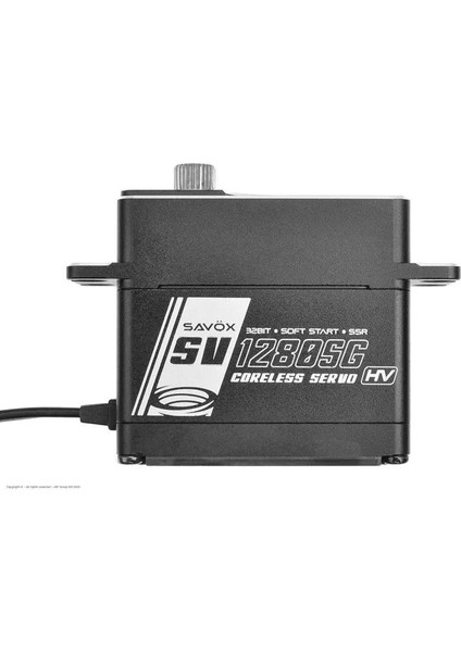 SV1280SG Digital Servo Coreless Motor High Voltage Çelik Dişli