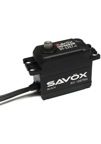 SC-1267SG-BE Black Edition Digital Servo With Soft Start Coreless Motor High Voltage Çelik Dişli
