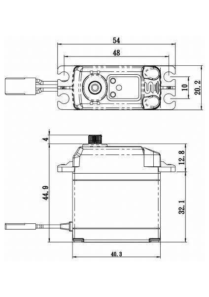 SA1230SGP Digital Servo Coreless Motor With Soft Start High Voltage Çelik Dişli