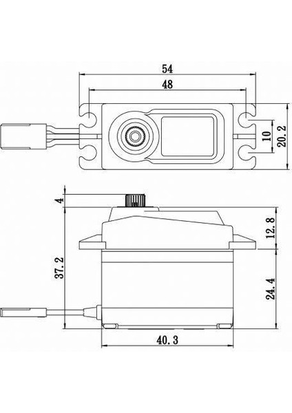 SA1256TGP Digital Servo Coreless Motor With Soft Start High Voltage Titanium Dişli
