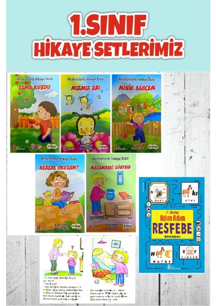 1.sınıf Resfebelerle Okuyorum ve Öğreniyorum Seti