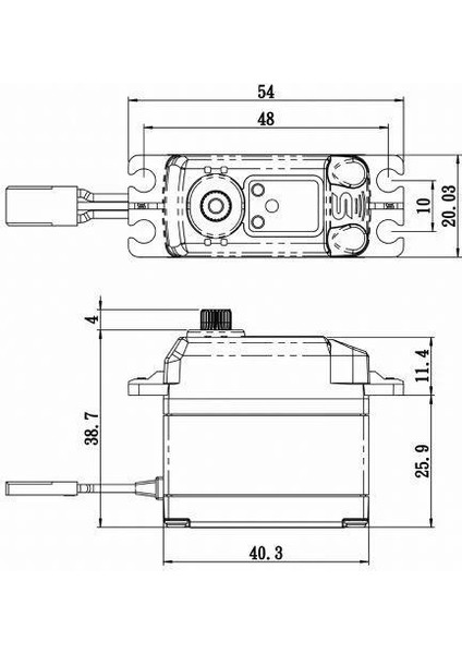 SB2272MGP Digital Servo Brushless Motor With Soft Start High Voltage Metal Dişli