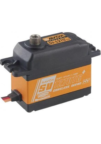 SV1270TGP Digital Servo Coreless Motor With Soft Start High Voltage Titanium Dişli