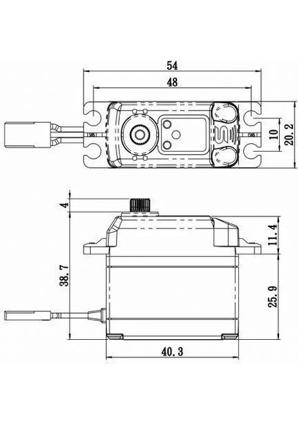 SB2274SGP Digital Servo Brushless Motor With Soft Start High Voltage Çelik Dişli