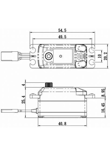 SC1251MGP Digital Servo Low Profile With Soft Start High Voltage Metal Dişli
