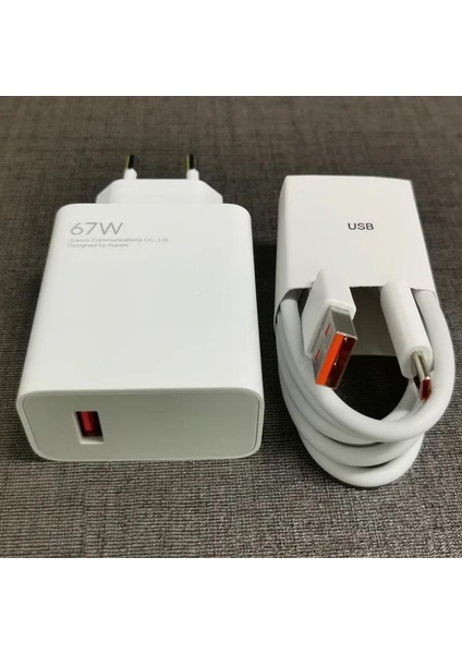Xiaomi 67 Watt Turbo Şarj + Kablo Orjinal