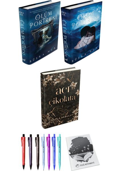 Ölüm Portresi 2li Set (Ciltli) ve Acı Çikolata 1 (Ciltli) Damla Akbulut