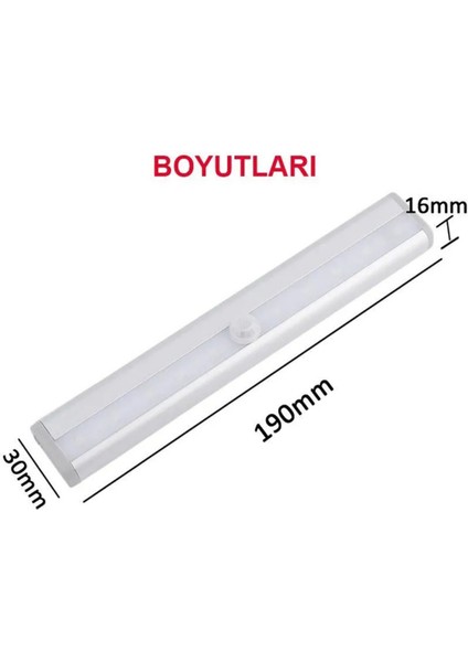 10 LED Pır Ampul Hareket Sensörlü Akıllı Işık Aydınlatma