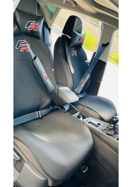 Seat Leon Fr Logolu 2013/2020 Siyah Ön Minder Takımı (Arkası Yoktur)