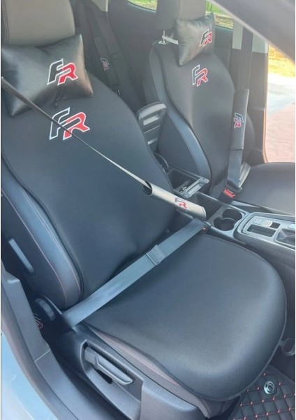 Seat Leon Fr Logolu 2013/2020 Siyah Ön Minder Takımı (Arkası Yoktur)