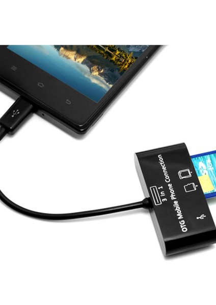 Micro USB 3 In 1 Sd Tf Kart Okuyucu Otg Veri Aktarıcı