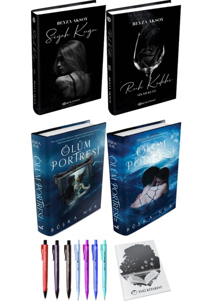 Ölüm Portresi 2li Set (Ciltli) ve Siyah Kuğu Ruh Kadehi (Ciltli)