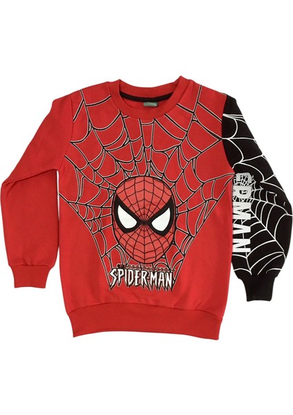 Erkek Çocuk Pamuklu Spiderman Kırmızı-Siyah Örümcek Eşofman Takımı fiyatları