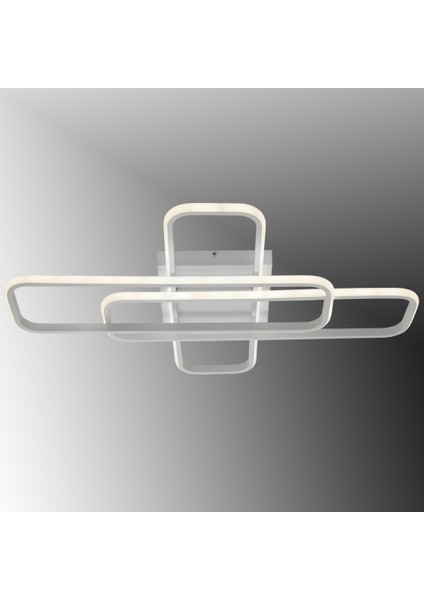 TT324-BY Tt Aydınlatma 57 x 17 Profil Mat Beyaz 3 Lü Plofonyer LED Avize