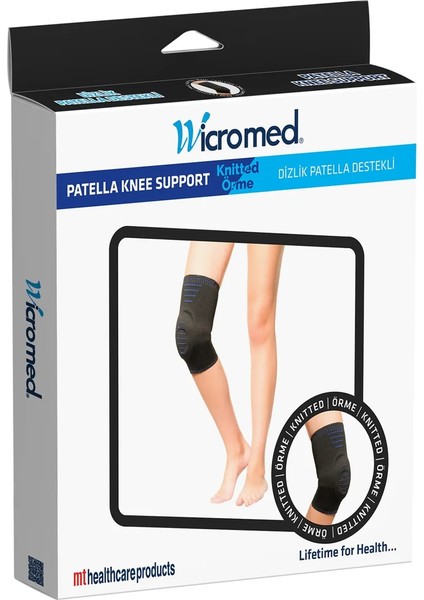 Patella Destekli Örgü Ortopedik Elastik Lüx Dizlik