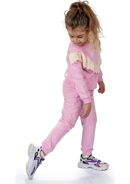 Fistolu Bisiklet Yaka Ikiiplik Kız Eşofman Takım MNK0573 fiyatları