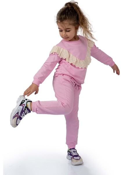 Fistolu Bisiklet Yaka Ikiiplik Kız Eşofman Takım MNK0573 modelleri