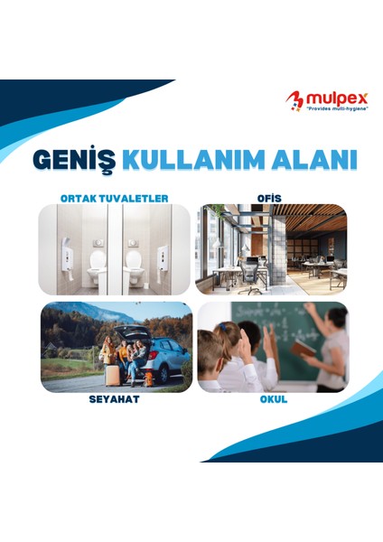 Tek Kullanımlık Suda Çözünür Klozet Kapak Örtüsü - 20 x 10 Lu Paket | Hijyenik ve Pratik Seyahat Aksesuarı