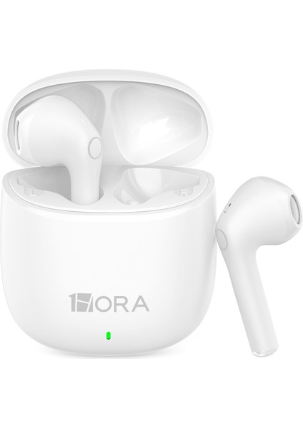 AUT201 Tws Bluetooth Kulaklık S1 - Kablosuz - Ios ve Android Uyumlu - Şarj Kutulu - Stereo Ses - White