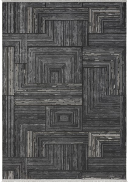 Seyran Gusto Koleksiyonu Tozumaz Kolay Temizlenir Halı 902 Antrasit