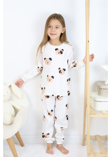 Kız Çocuk Interlok Kumaş Orta Kalınlıkta Pamuklu Pijama Takımı fiyatları