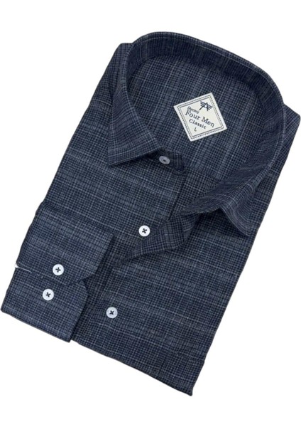 Kışlık Pamuklu Flanel Uzun Kollu Erkek Gömlek (Regular Kalıp) fiyatları