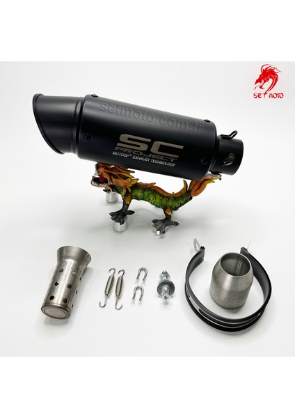 SC PROJECT RACING PERFORMANS - TOK SESLI - SUSTURUCU - SİYAH EGZOS EKSOS EGZOST