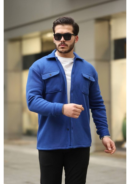 Mrs 3 Iplik Cepli Gömlek Saks Mavi