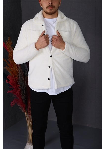 Peluş Ceket Beyaz fiyatları