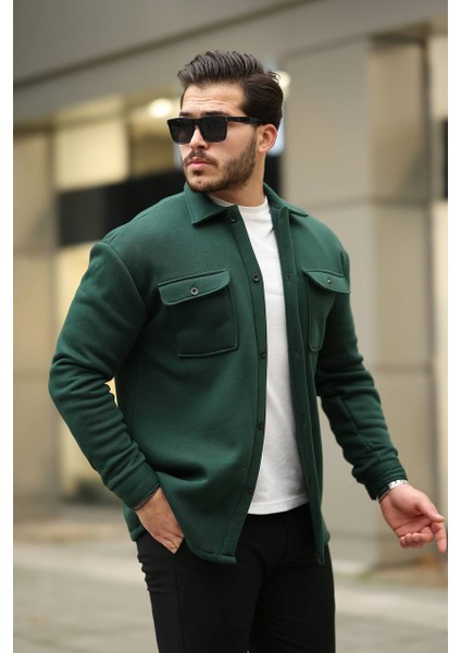 Mrs 3 Iplik Cepli Gömlek Zümrüt Yeşili modelleri