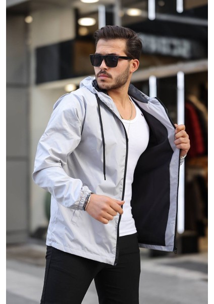 Tmb Tam Fermuar Astarlı Yağmurluk Açık Gri modelleri