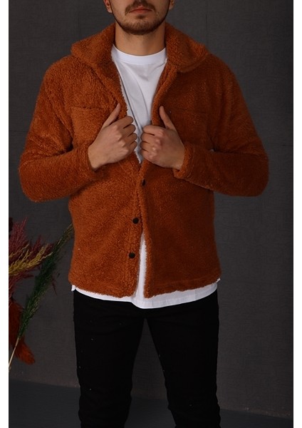 Peluş Ceket Taba