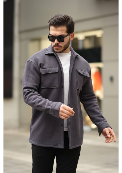 Mrs 3 Iplik Cepli Gömlek Füme