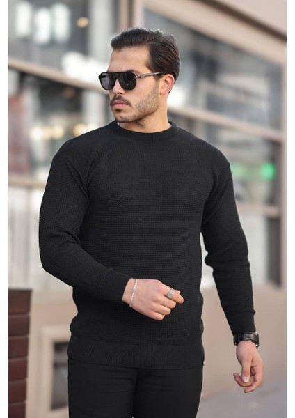 Tmb Kare Triko Kazak Siyah