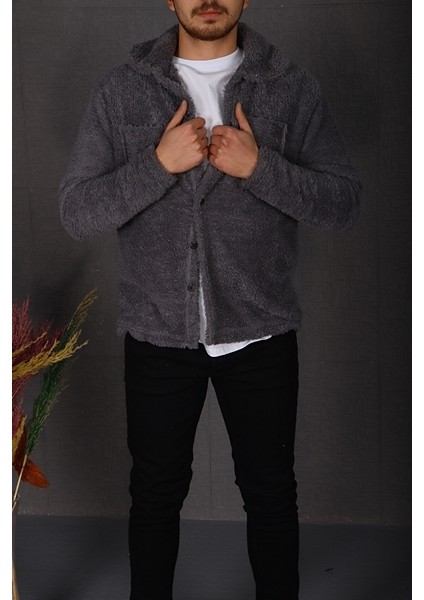 Peluş Ceket Koyu Gri fiyatları
