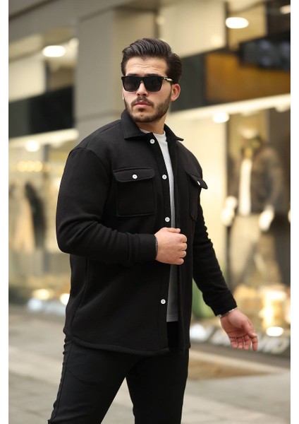 Mrs 3 Iplik Cepli Gömlek Siyah modelleri