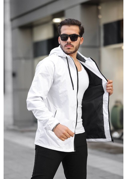 Tmb Tam Fermuar Astarlı Yağmurluk Beyaz modelleri