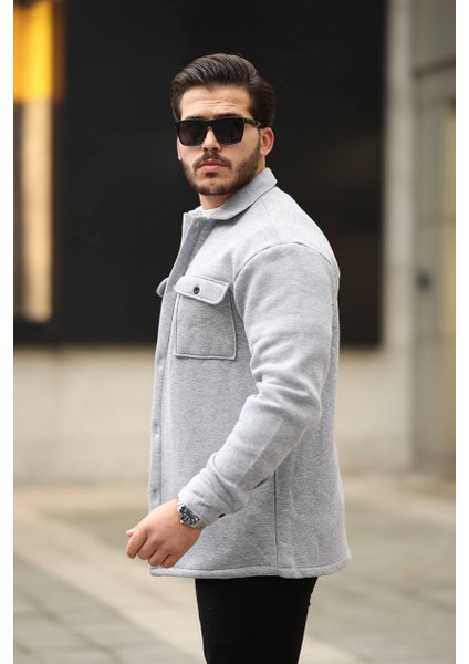 Mrs 3 Iplik Cepli Gömlek Açık Gri fiyatları