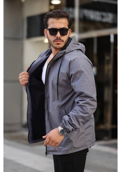 Tmb Tam Fermuar Astarlı Yağmurluk Gri modelleri