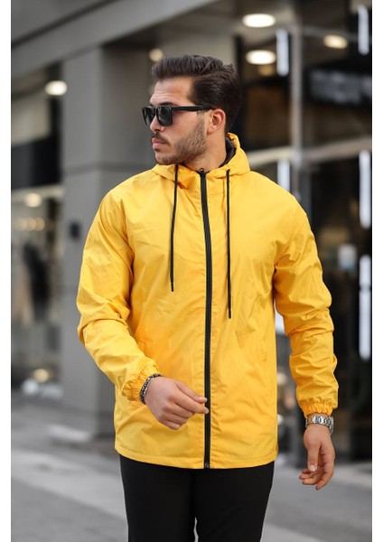 Tmb Tam Fermuar Astarlı Yağmurluk Sarı
