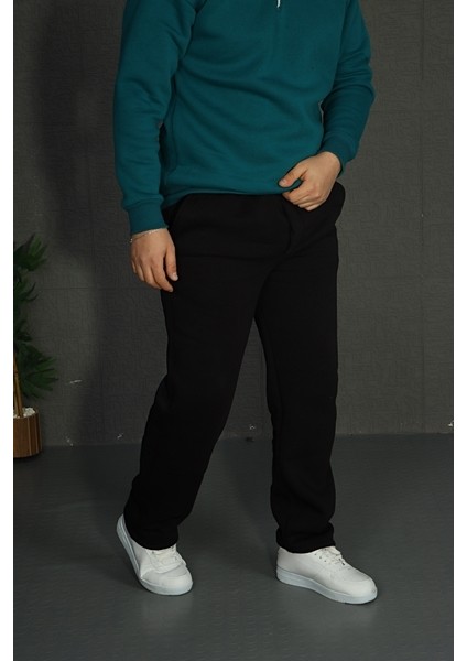 Tkt 3 Iplik Baggy Basic Eşofman Siyah