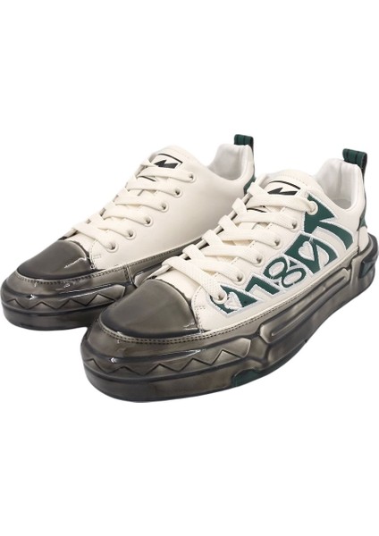 20036 Casual Şık Deri Spor Ayakkabı Beyaz