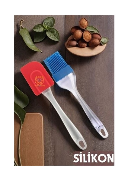 Turk Silikon Yumurta Fırçası Spatula Seti - MCT9144-5611