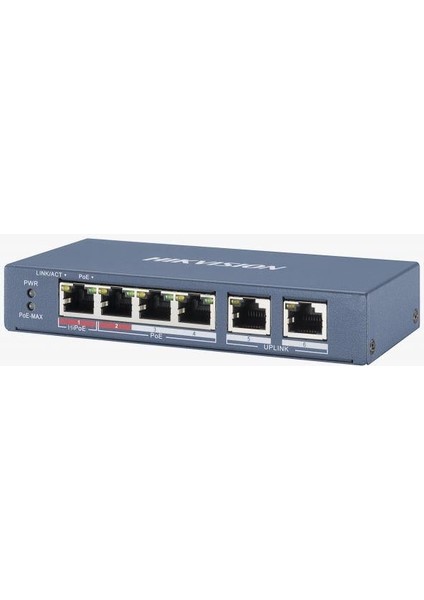 Hıkvısıon DS-3E0106P-E/M 4xfe+2xfe 35W Poe Swıtch