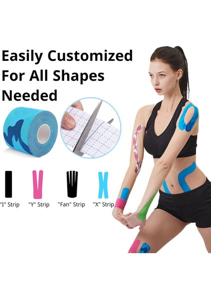 Kamuflaj Kinesio Sporcu Bandı - Camo Kinesiotape Bantlama - Sakatlık Bandı - Kinesio Bant - Kinezyo Bant - Kinesiotape 5CMX5M.