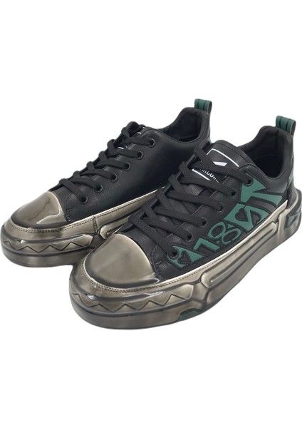 20036 Casual Şık Deri Spor Ayakkabı Siyah