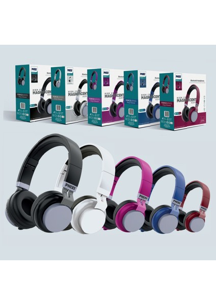 Kablosuz Katlanabilir Kafaüstü Kulaklık Bluetooth 5.0V Mikrofonlu Hd Ses