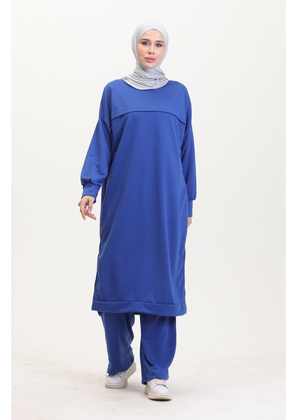 Iki Iplik Tunik Pantolon Ikili Takım 0549-03 Saks fiyatları