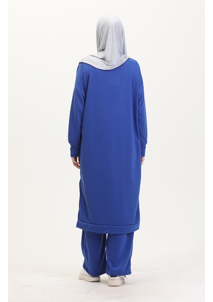 Iki Iplik Tunik Pantolon Ikili Takım 0549-03 Saks indirimleri