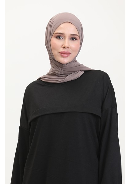 Iki Iplik Tunik Pantolon Ikili Takım 0549-05 Siyah modelleri